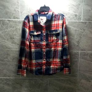 Juniors Long sleeve button down